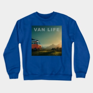 Van Life Camper RV Outdoors in Nature Crewneck Sweatshirt